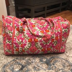 Large Vera Bradley Duffel Bag in Lilli Bell Print